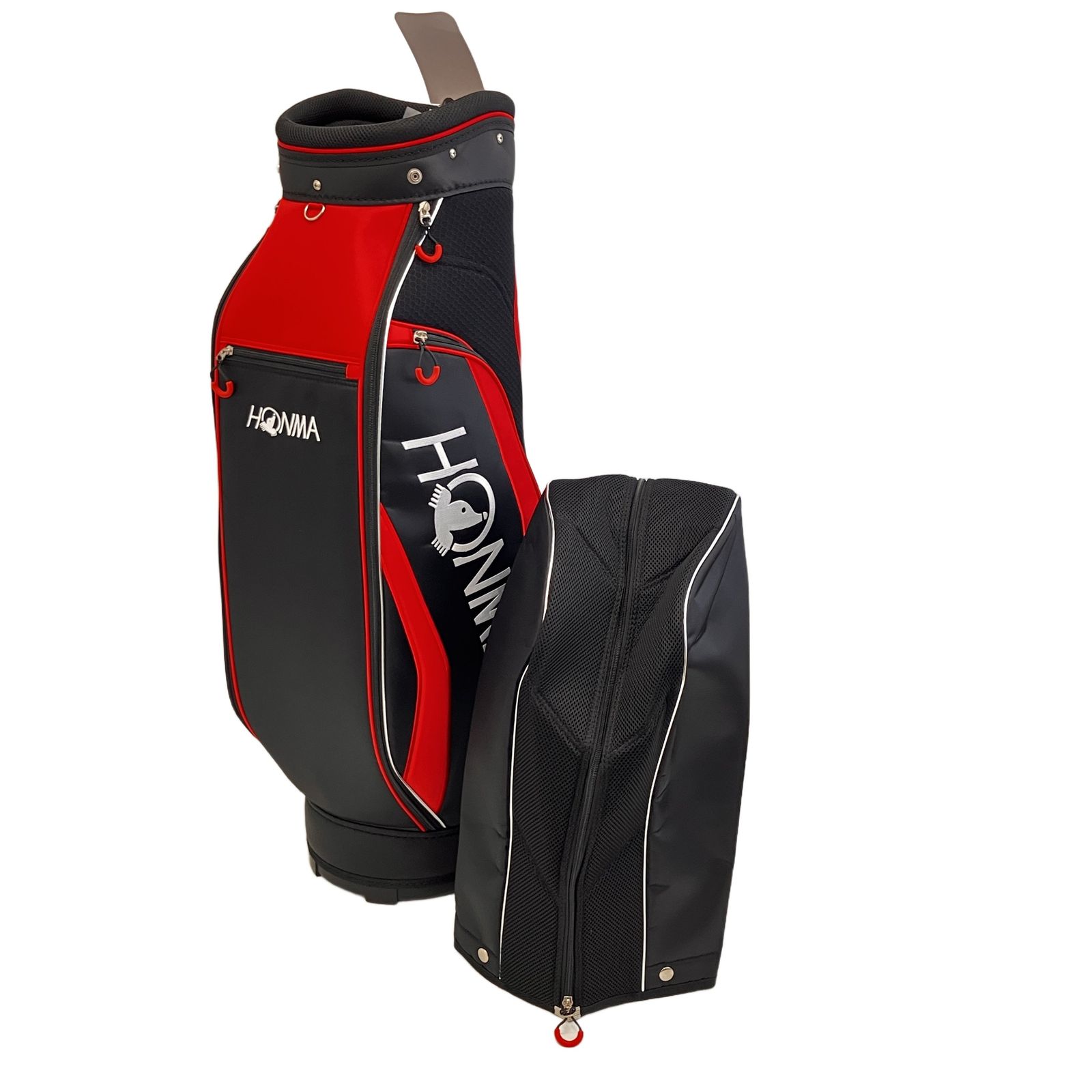 HONMA ホンマ キャディバッグ ゴルフバッグ ブラック レッド ゴルフ