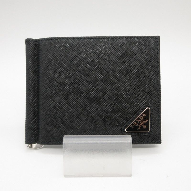 姫路東店】 中古 PRADA | プラダ 札入れ マネークリップ付サフィアーノ