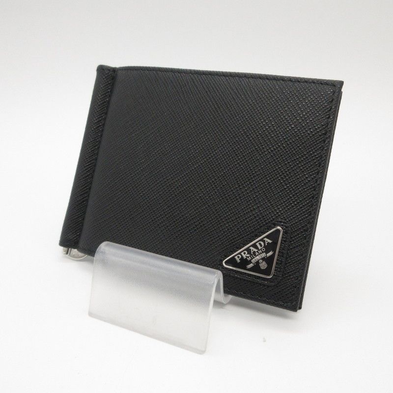 姫路東店】 中古 PRADA | プラダ 札入れ マネークリップ付サフィアーノ