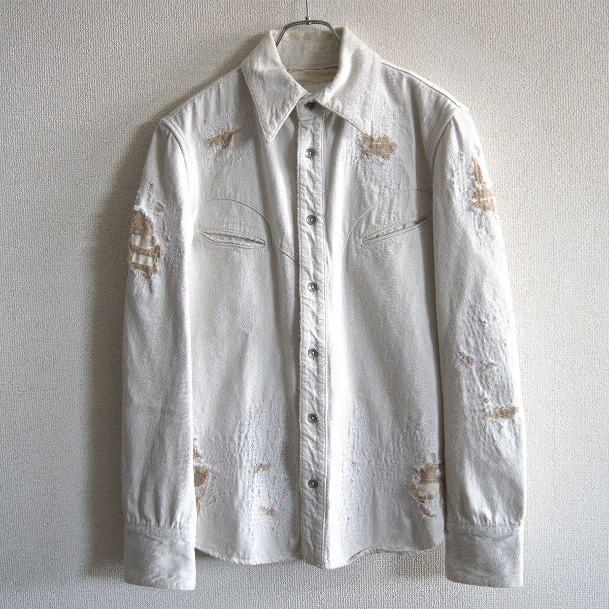 希少】ISAMU KATAYAMA BACKLASH×ROYAL FLASH【DustMan Denim Shirt】M