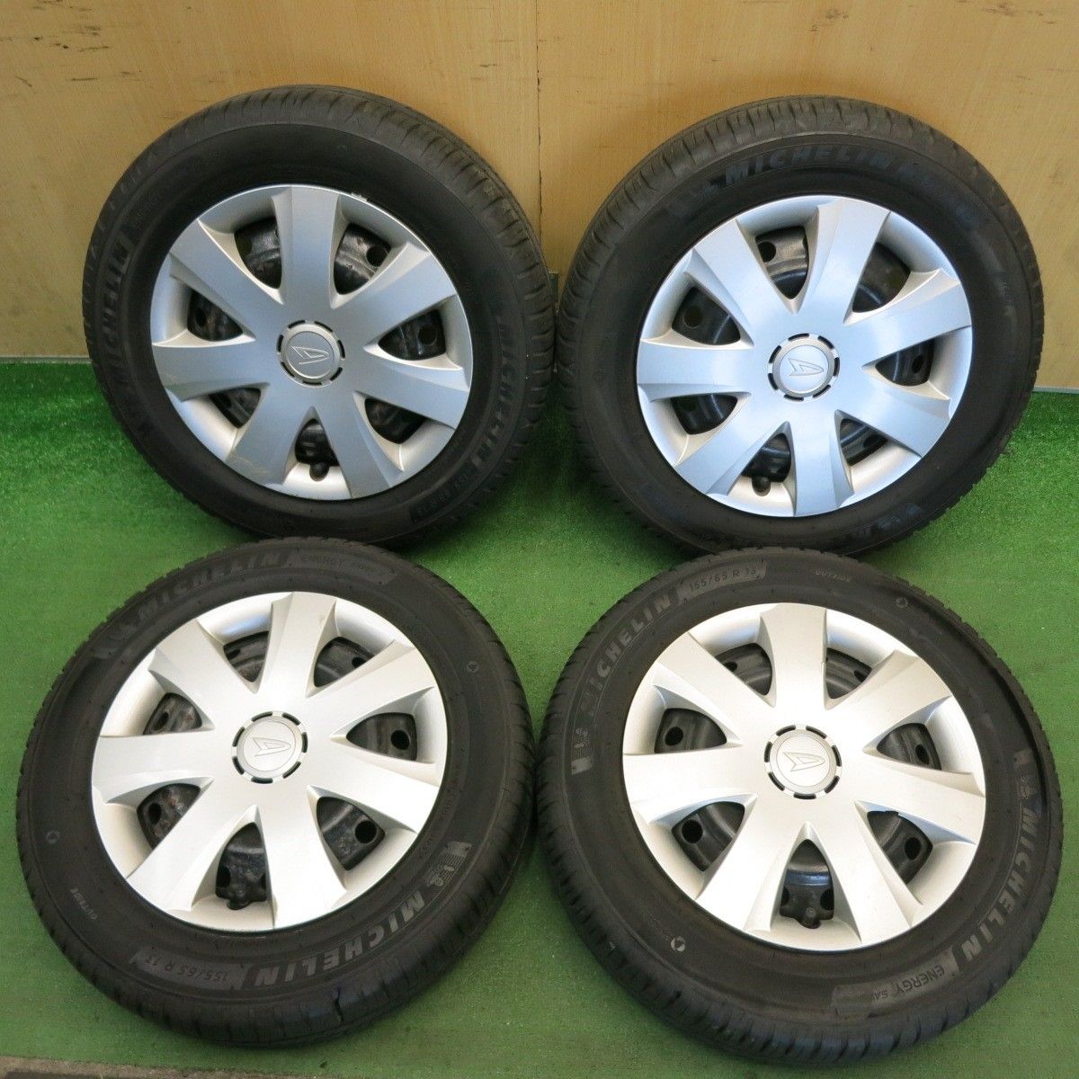 4本価格！23年◎ダイハツ ムーヴ 純正 スチール 155/65R13 ミシュラン エナジーセイバー4 13インチ PCD100/4H◎6071603HAノ 20,860円