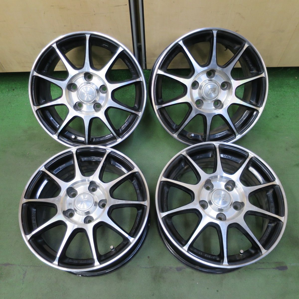 [送料無料] 4本価格★RIVAZZA ENKEI 15インチ ホイール リヴァッツァ エンケイ 15×6J PCD114.3/5H★6071303NGホ