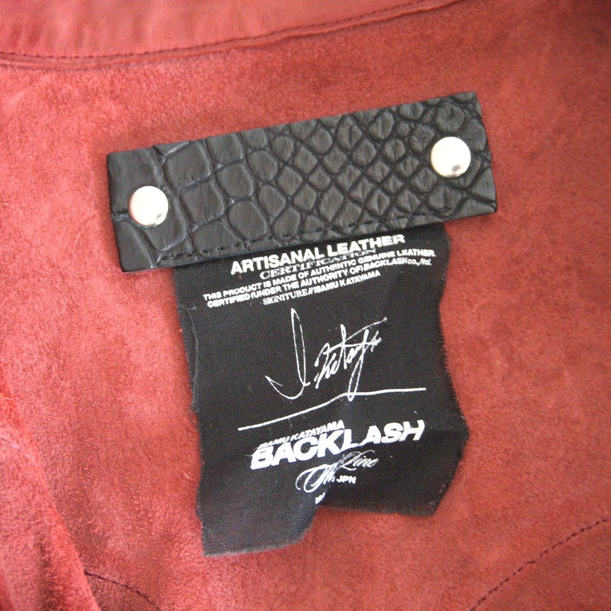 最高級】ISAMU KATAYAMA BACKLASH【THE LINE レザー シャツ T-003】XL