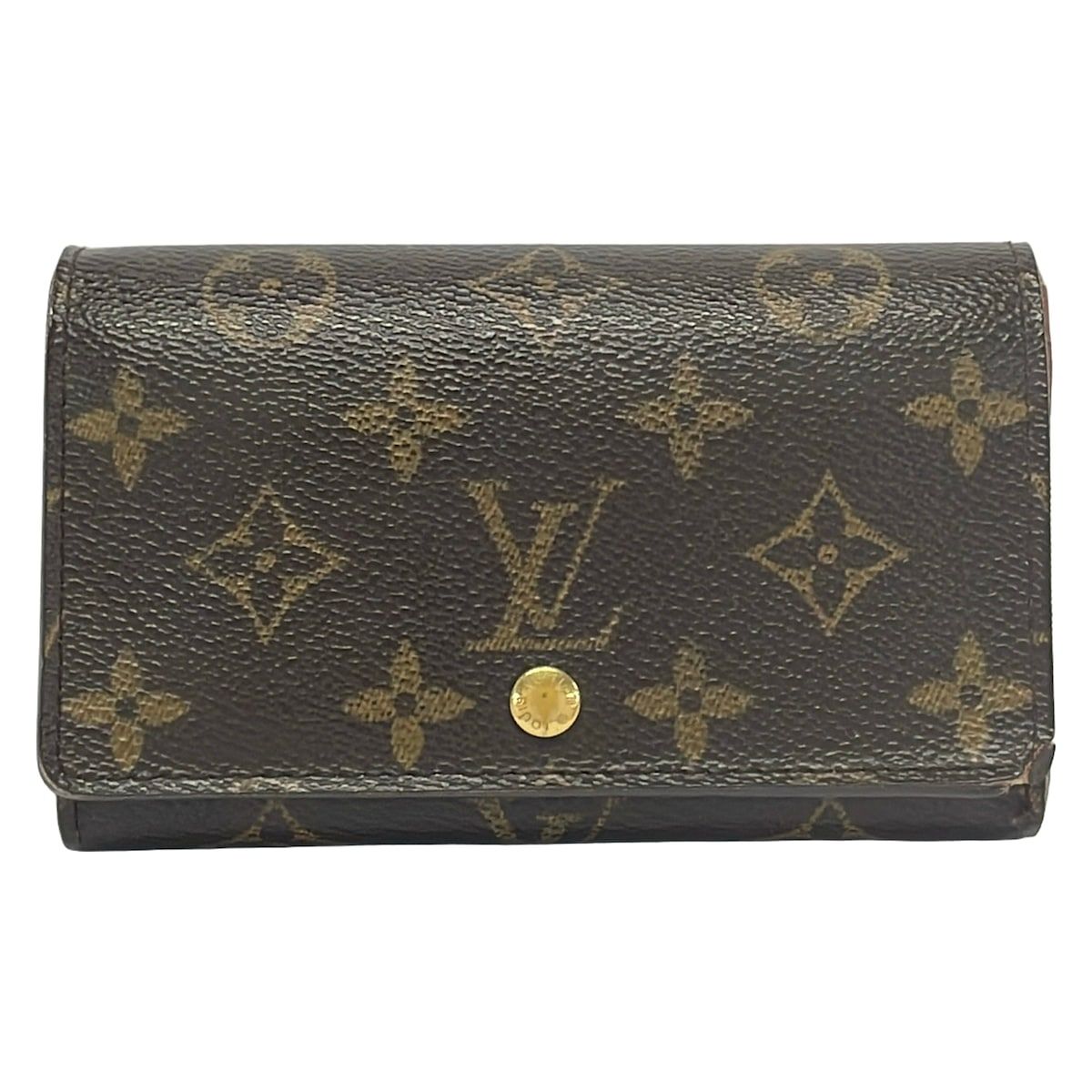 LOUIS VUITTON(ルイヴィトン) 2つ折り財布 モノグラム ポルトモネビエトレゾール M61730 - レザー