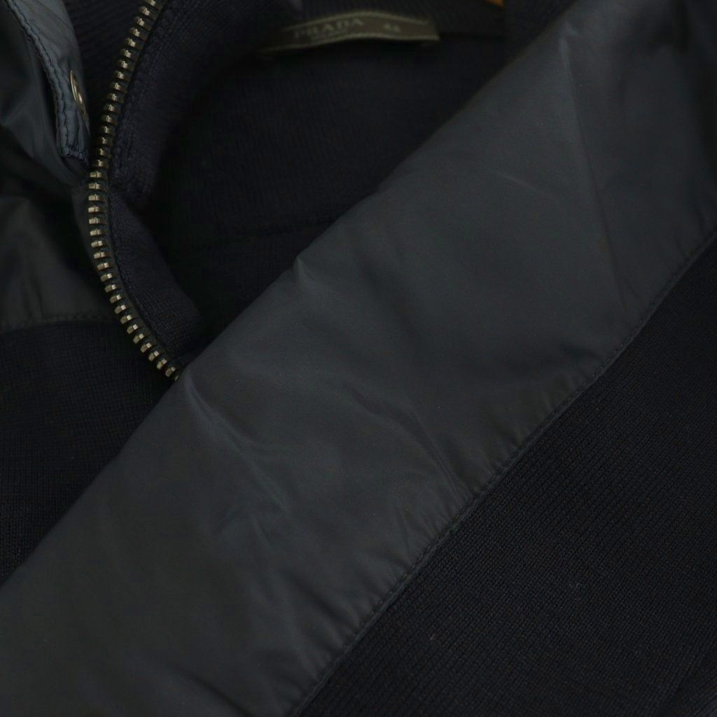プラダ PRADA ナイロン ニット ジップアップパーカー ジャケット
