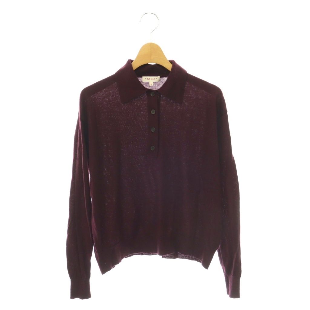 デミリー DEMYLEE 25AW ウールポロニット セーター プルオーバー XS 紫