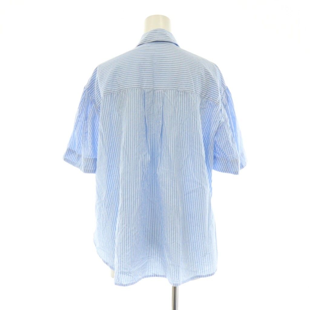 チェスティ Chesty 24SS パールフラワーシャツ 五分袖 ストライプ 前