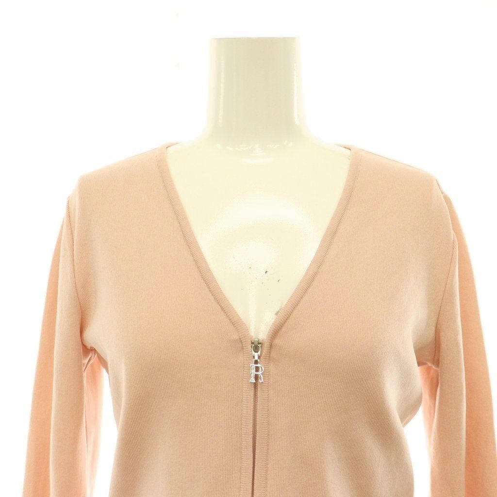ルネ Rene ベーシック basic ショートジップニットカーディガン V