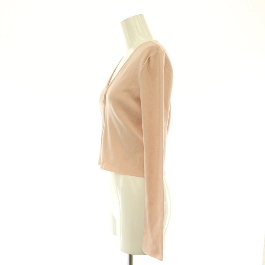 ルネ Rene ベーシック basic ショートジップニットカーディガン V