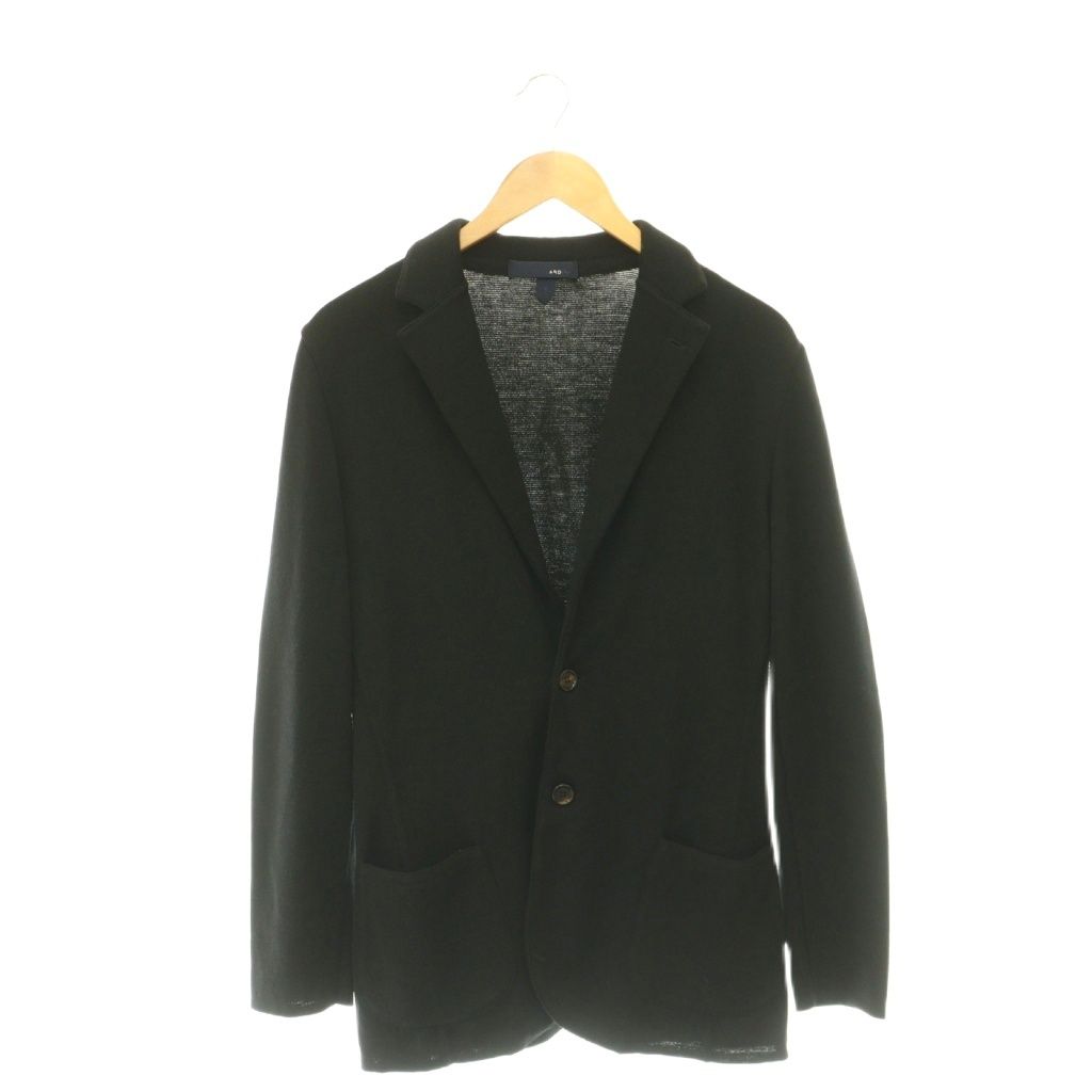ラルディーニ LARDINI ウール ニットジャケット テーラード S 黒