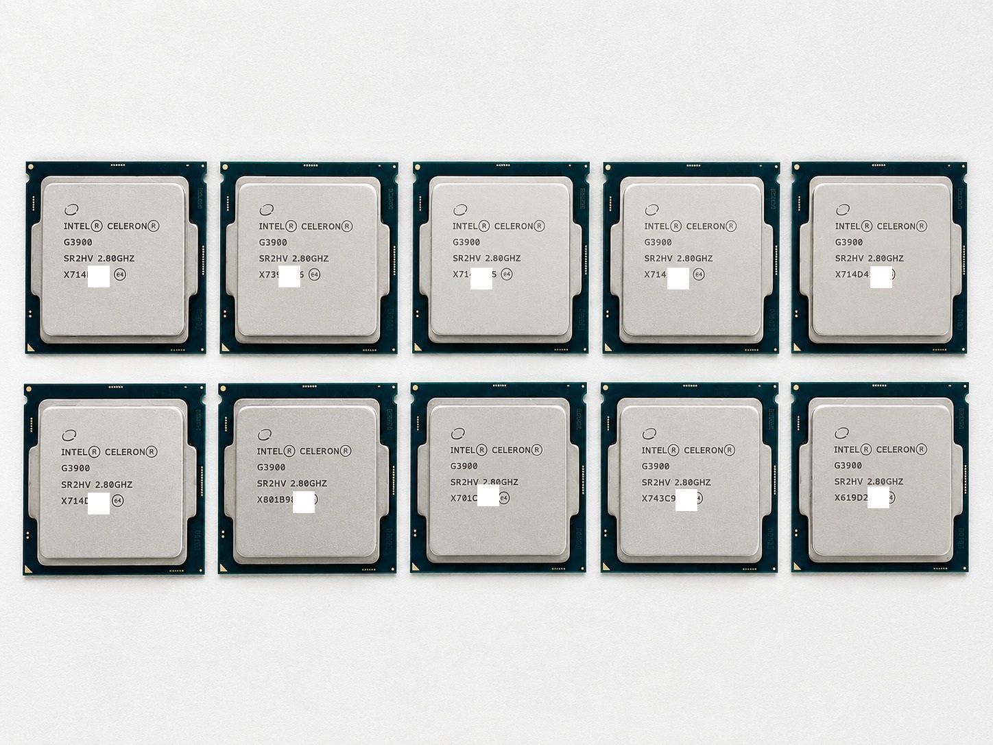 ★【ジャンク／10個セット】Intel Celeron G3900 2.80GHz SR2HV デスクトップ用CPU 動作未確認 部品取り
