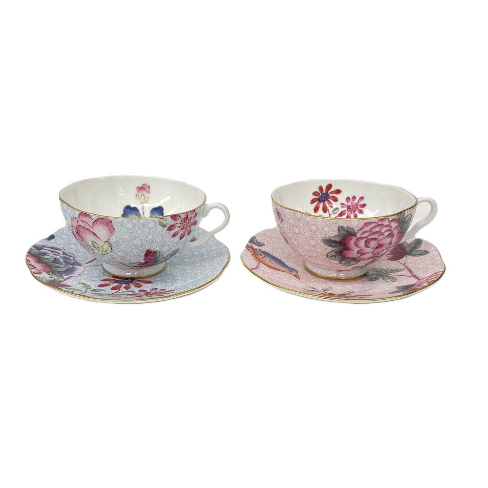 ウェッジウッド Wedgwood ティーカップ & ソーサー 2客 カッコー ハーレクィーンコレクション