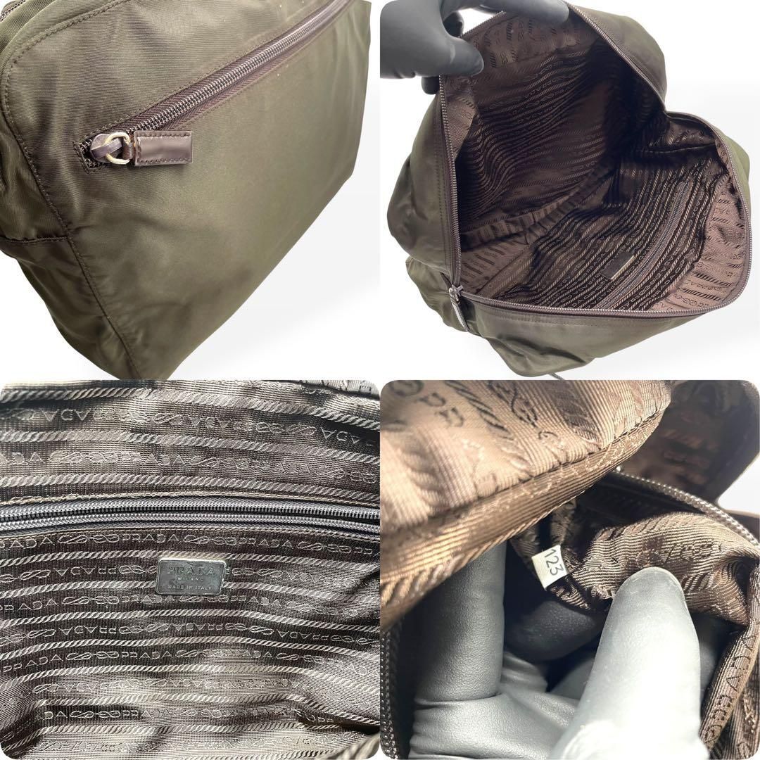 極美品 PRADA プラダ ミニボストンバッグ ハンドバッグ 白タグ