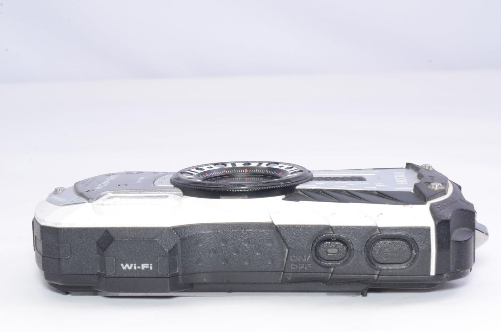 RICOH WG-40W 防水デジカメ ホワイト 14m 耐衝撃 液晶内ゴミ・蓋割れ バッテリー・SD付