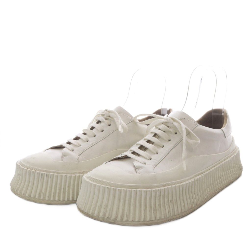 ジルサンダー JIL SANDER スニーカー プラットフォーム 厚底 レザー 41
