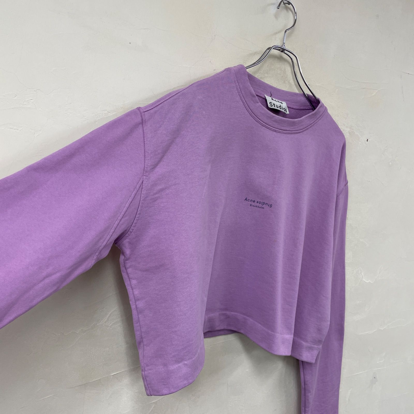 Acne Studios ショート丈スウェット M Acne Studios アクネストゥディオズ スモールロゴプリントスウェット