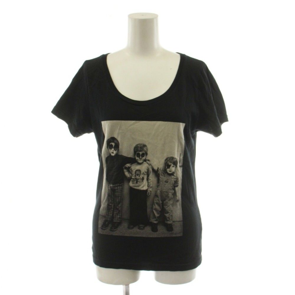 ヒステリックグラマー HYSTERIC GLAMOUR KISS Tシャツ カットソー 半袖 ロゴ F グレー 黒 ブラック 0151CT04 /AN58