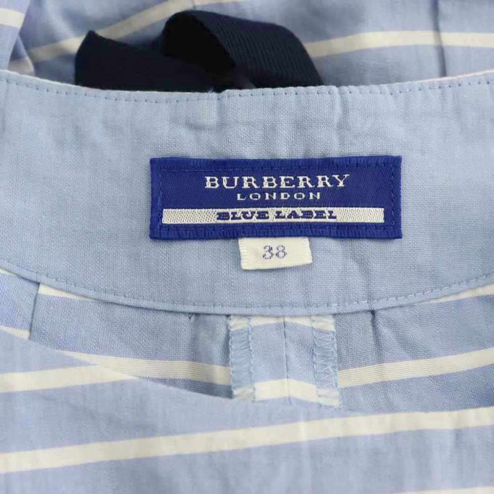 バーバリーブルーレーベル BURBERRY BLUE LABEL バックリボン ボーダー