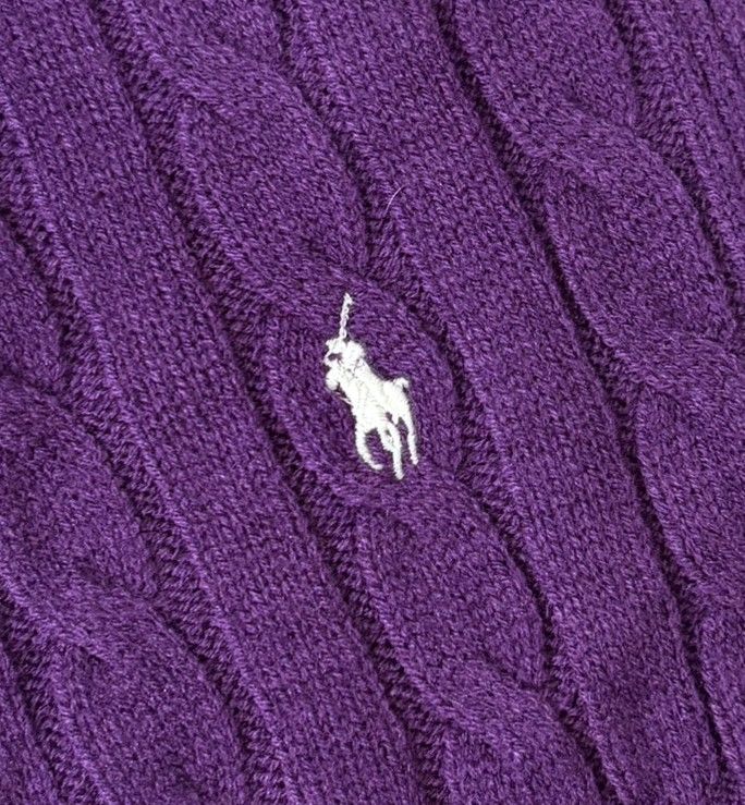 RALPH LAUREN｜ラルフローレン ポニー刺繍 ケーブル編み ハーフ