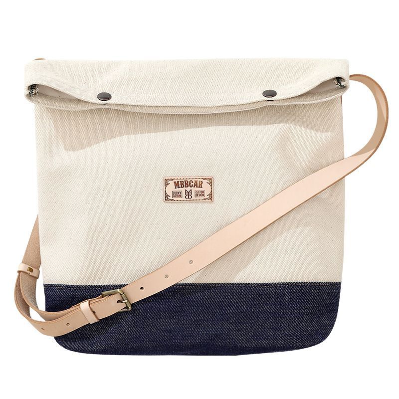 MBBCAR Heritage Canvas Shoulder Bag - Natural White（ナチュラルホワイト / Natural White）