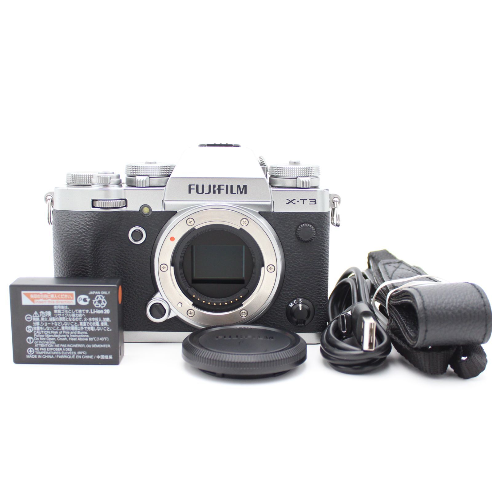 ■美品■ FUJIFILM ミラーレス一眼カメラ X-T3 ボディ シルバー X-T3-S ♯13802