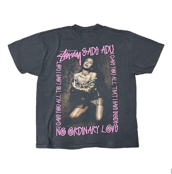 STUSSY ステューシー × SADE シャーデー コラボTシャツ 黒 XL 両面