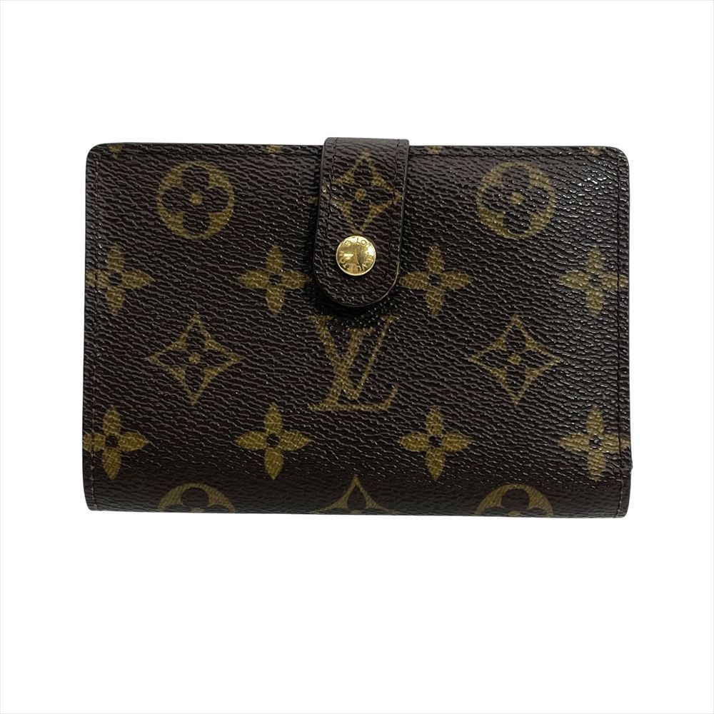 ルイヴィトン LOUIS VUITTON ポルトフォイユヴィエノワ 二つ折り財布 モノグラム キャンバス M61674 ブラウン TH0056 レディース【中古】