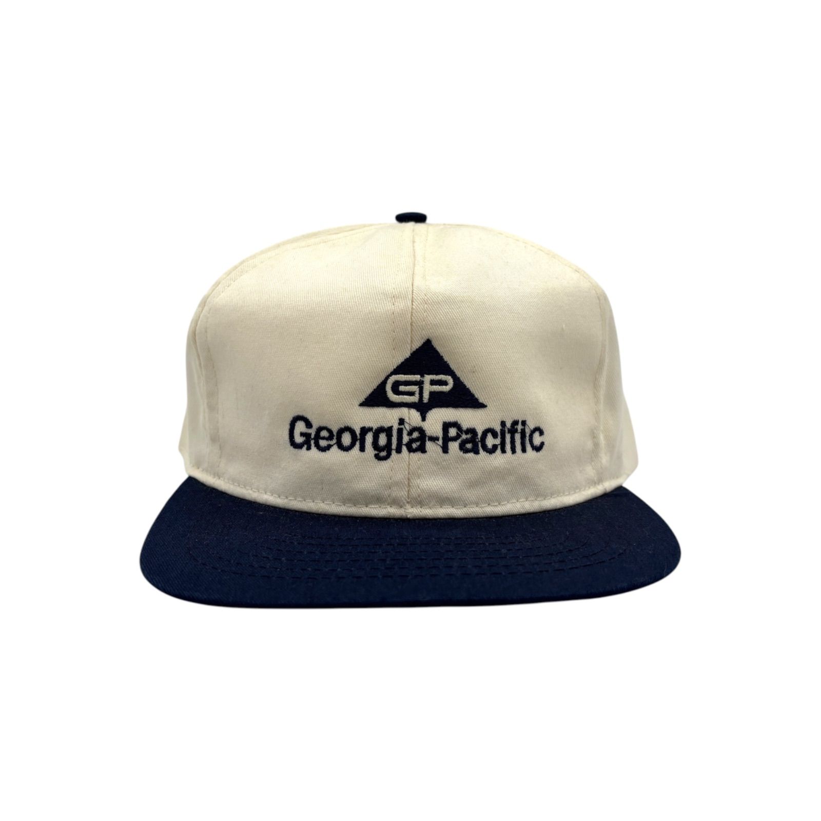 【キャップ/帽子】USA製 80s-90s Georgia-Pacific ビンテージ トラッカーキャップ ホワイト 白 ネイビー 紺 ツートン アメリカ製 Made in US 59,999円