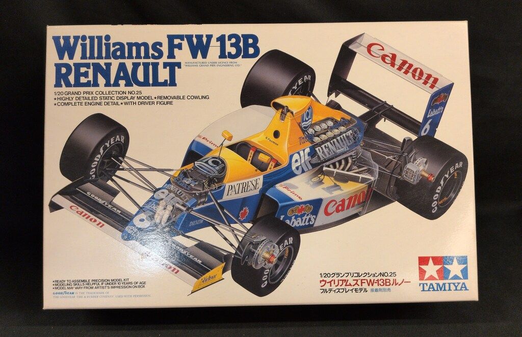 タミヤ 1/20グランプリコレクションNo.25 ウイリアムズ FW-13B ルノー