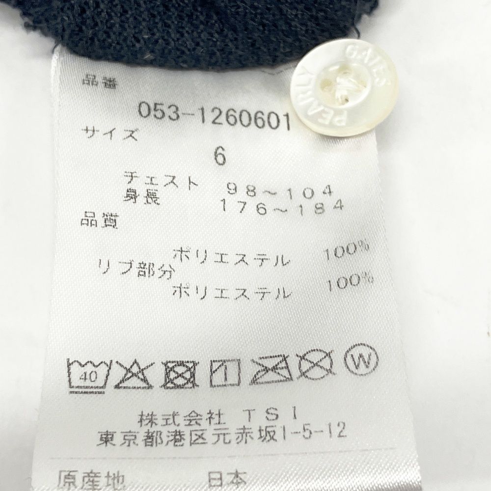 サイズ：6 PEARLY GATES パーリーゲイツ 半袖ポロシャツ ネイビー系