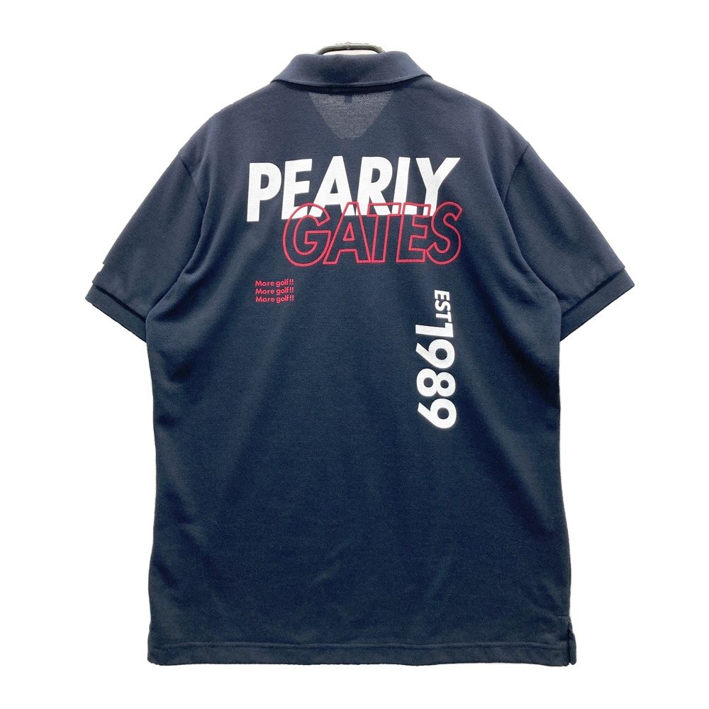サイズ：6 PEARLY GATES パーリーゲイツ 半袖ポロシャツ ネイビー系