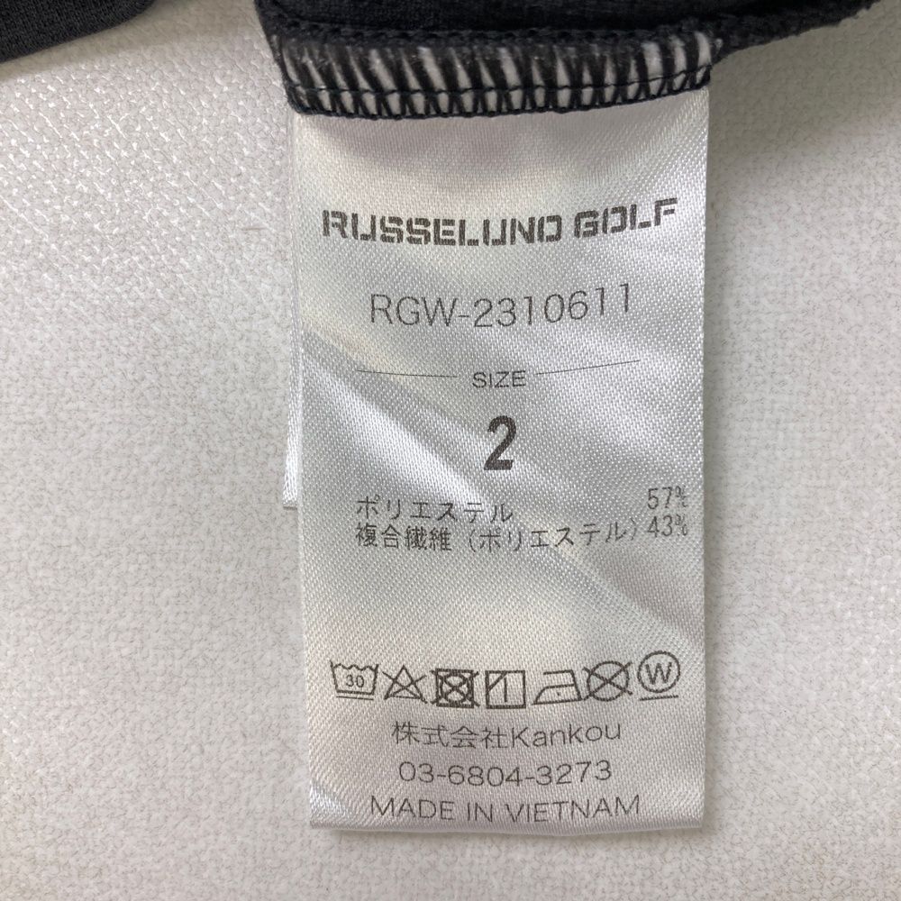 サイズ：2 RUSSELUNO ラッセルノ ルチャ モックネック半袖Tシャツ