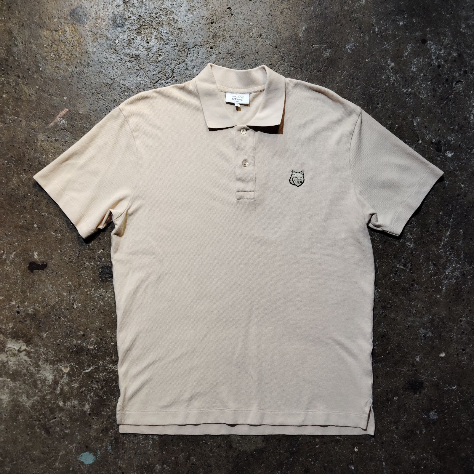 MAISON KITSUNE BOLD FOX HEAD PATCH COMFORT POLO Mauve M メゾン