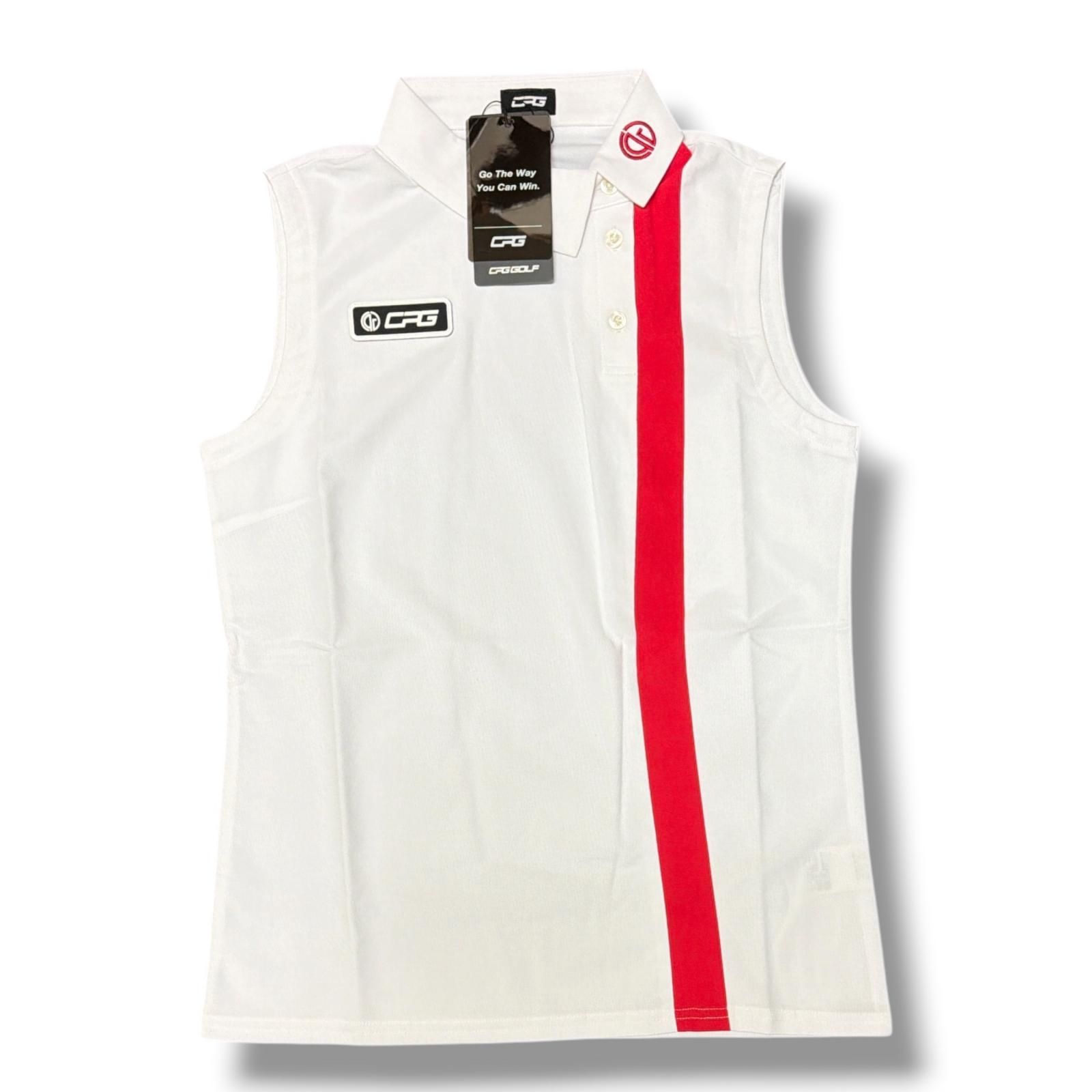 参考上代19800円 未使用 CPG GOLF バイカラーノースリーブシャツ