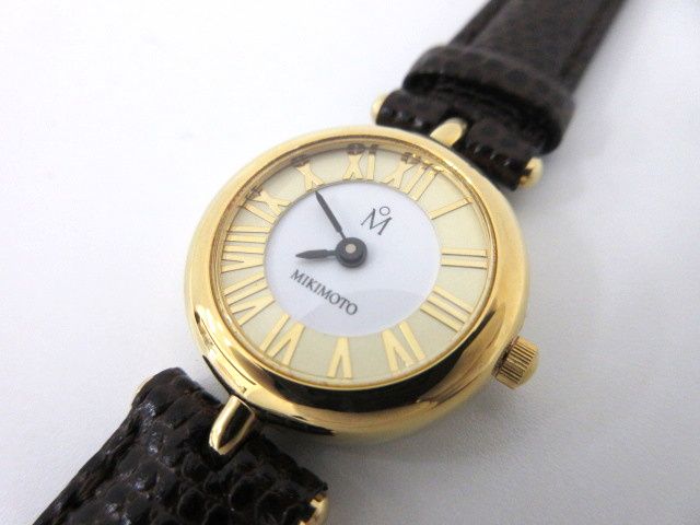 ミキモト MIKIMOTO クオーツ腕時計 NNS-8025F ゴールドカラー ジャンク