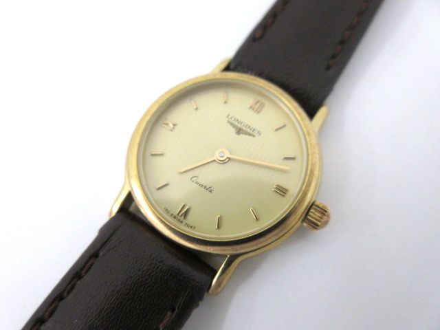 ロンジン LONGINES クオーツ腕時計 150.7047 ゴールドカラー ジャンク
