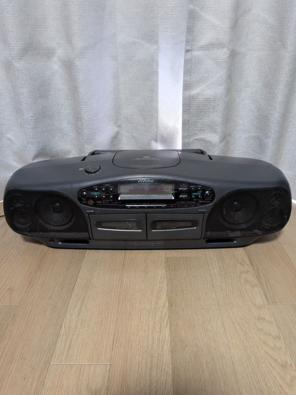 レトロ】Victor (ビクター) バブルラジカセ CD PORTBLE SYSTEM RC-X770