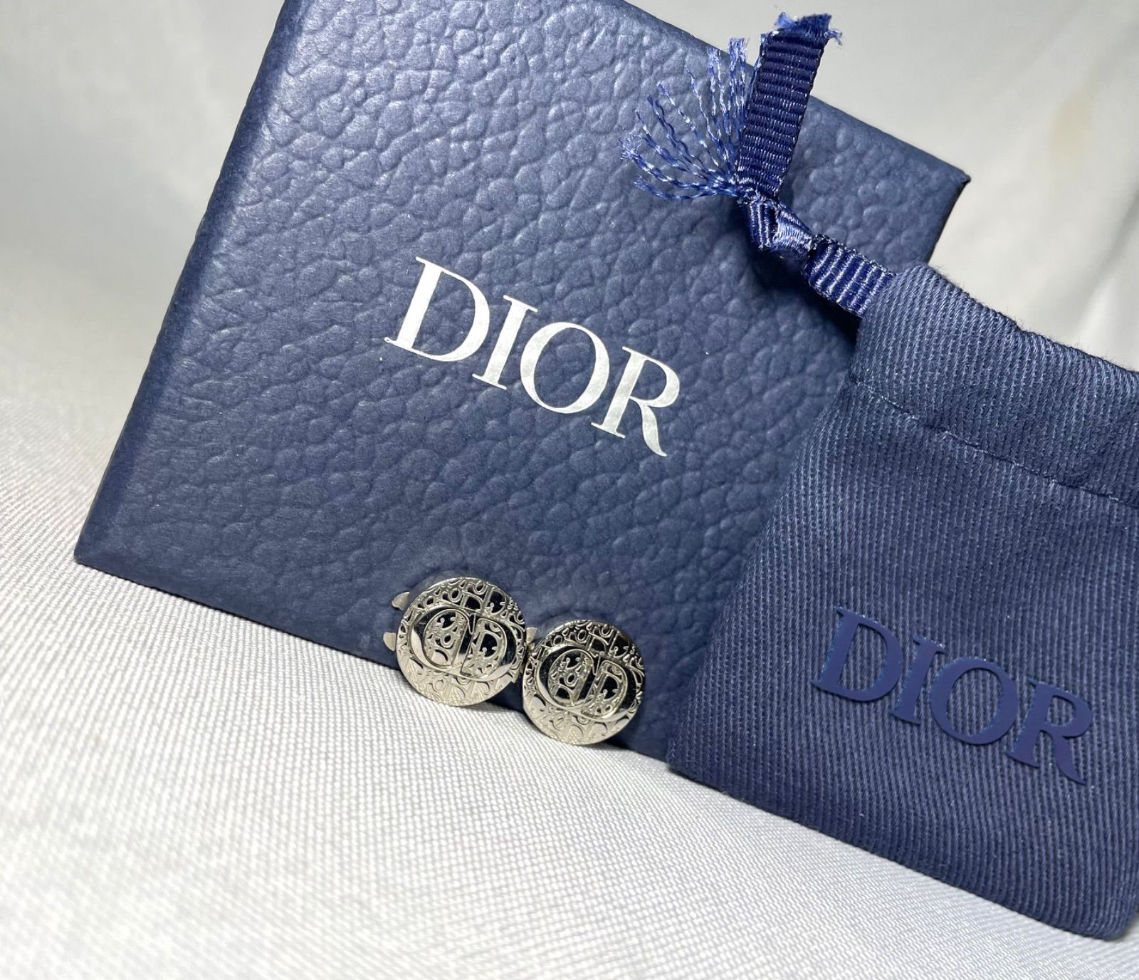 美品 [近年モデル] DIOR ディオール CDロゴ オブリーク カフスボタン