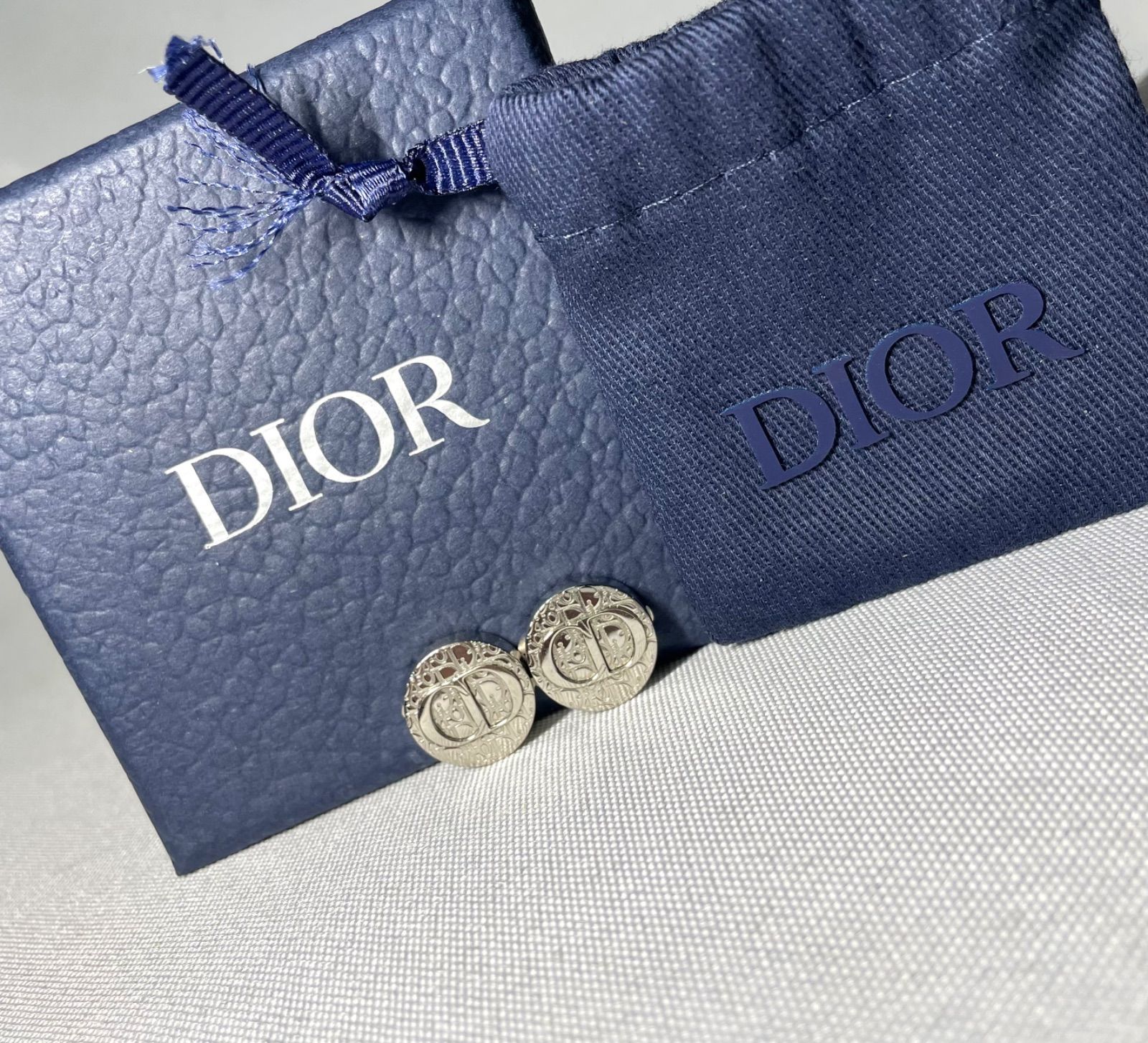 美品 [近年モデル] DIOR ディオール CDロゴ オブリーク カフスボタン