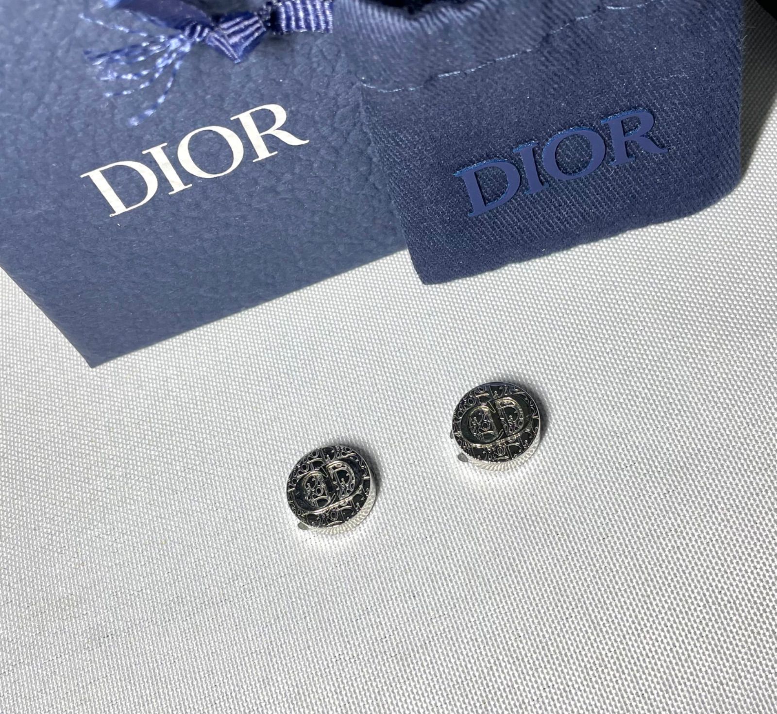 美品 [近年モデル] DIOR ディオール CDロゴ オブリーク カフスボタン