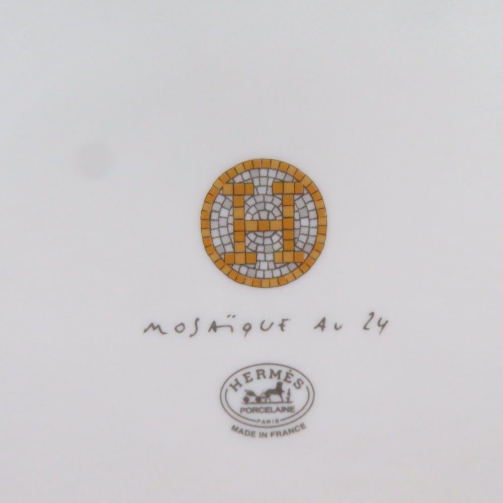 未使用 HERMES エルメス モザイク 24 No2 プチカレ 11cmプレート 小皿