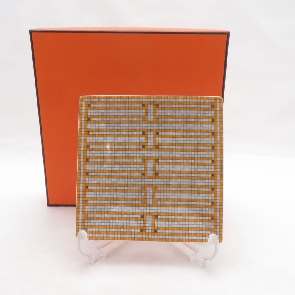 未使用 HERMES エルメス モザイク 24 No2 プチカレ 11cmプレート 小皿