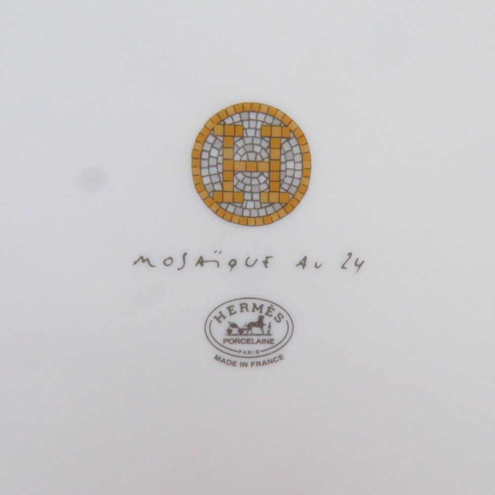 未使用 HERMES エルメス モザイク 24 No3 プチカレ 15cmプレート 中皿