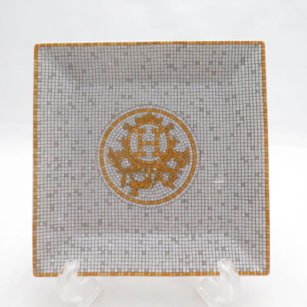 未使用 HERMES エルメス モザイク 24 No3 プチカレ 15cmプレート 中皿