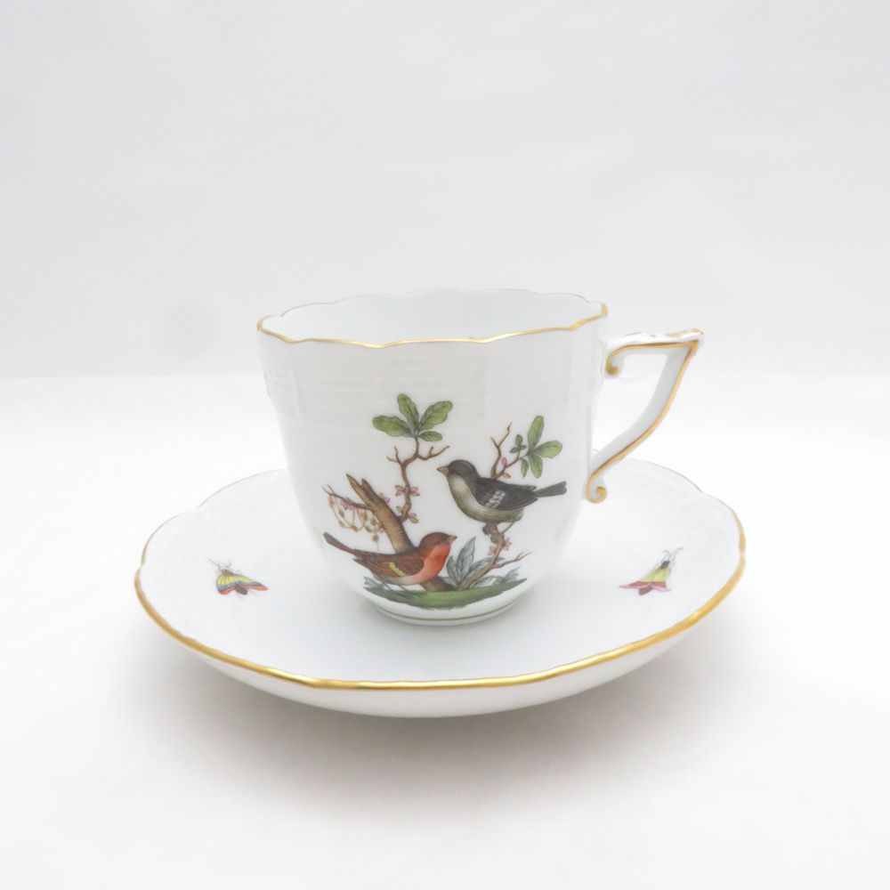 美品 Herend ヘレンド RO ロスチャイルドバード コーヒーカップ