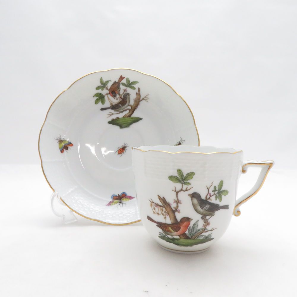 美品 Herend ヘレンド RO ロスチャイルドバード コーヒーカップ