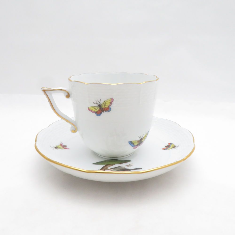美品 Herend ヘレンド RO ロスチャイルドバード コーヒーカップ