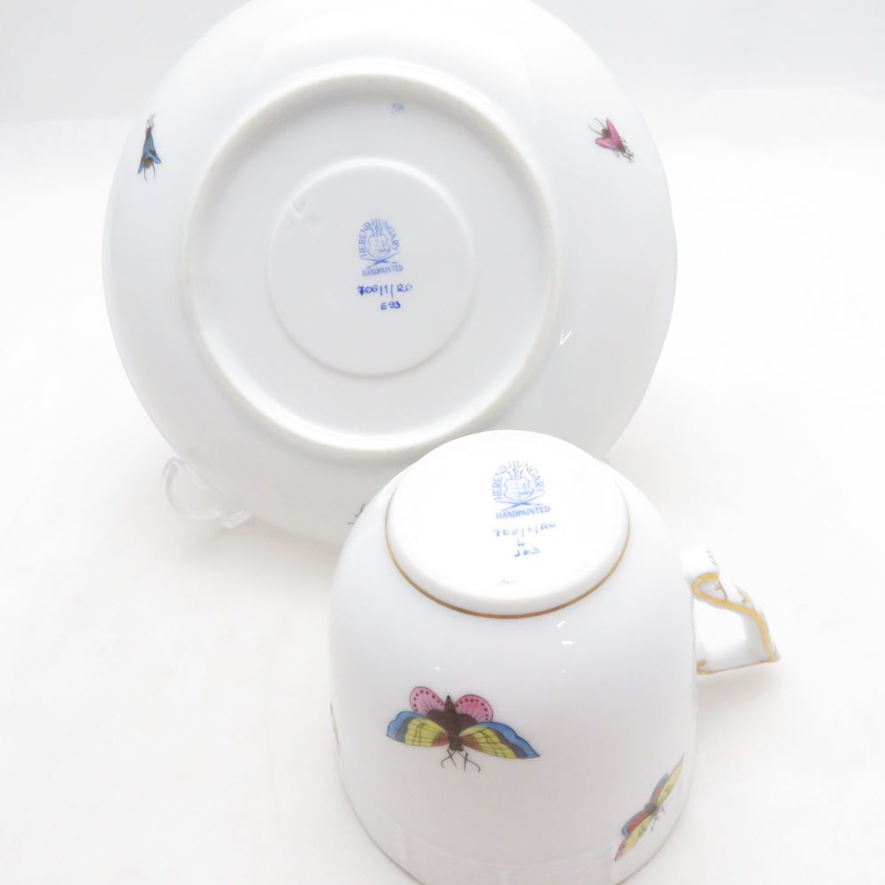 美品 Herend ヘレンド RO ロスチャイルドバード コーヒーカップ