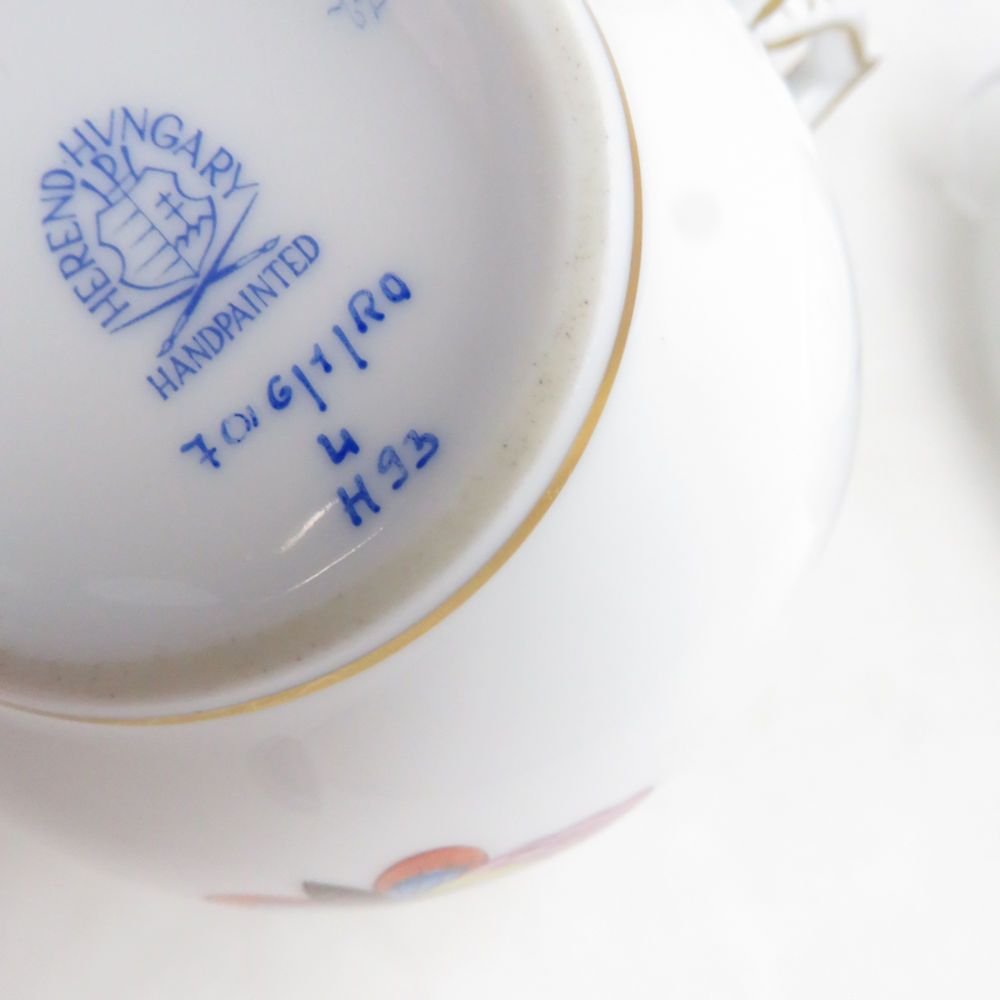 美品 Herend ヘレンド RO ロスチャイルドバード コーヒーカップ