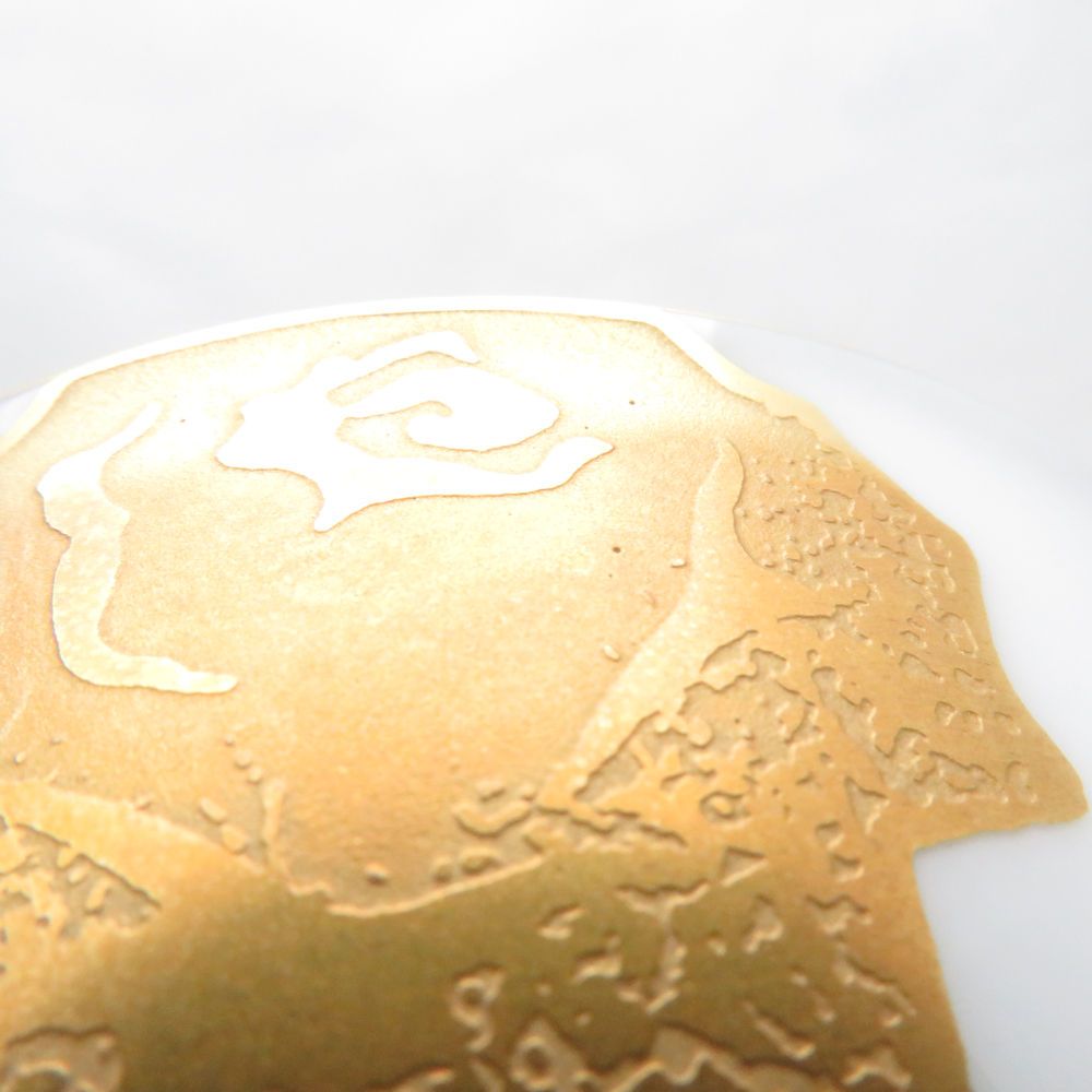 美品 OKURA 大倉陶園 金蝕バラ カップ＆ソーサー 薔薇 金彩 ティー